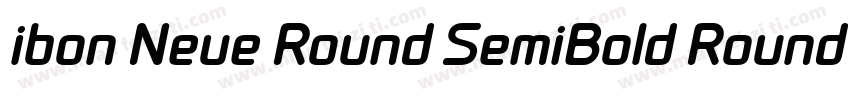 ibon Neue Round SemiBold Round字体转换
